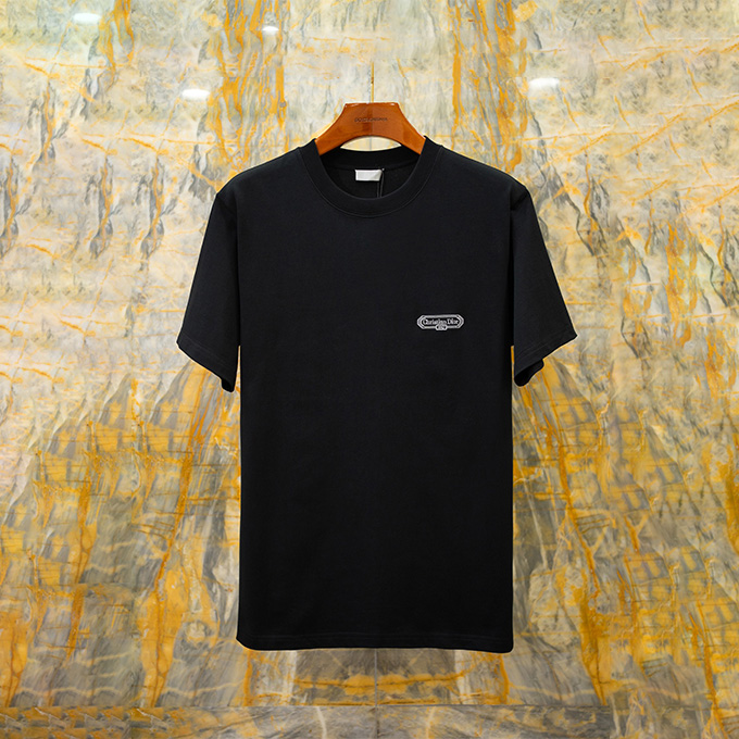 dior cotton jersey cd box logo loose fit t-shirt